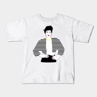 Lady Model 80s Patrick Nagel Kids T-Shirt